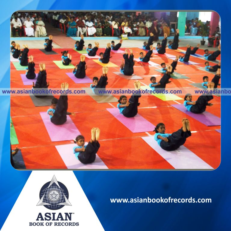 Highest Number of Yogasanas Performed by a Team Simultaneously in 3 Hours