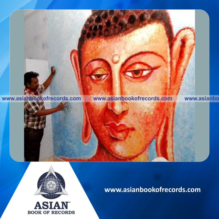 Largest Portrait of Gautam Buddha using Jute Twine