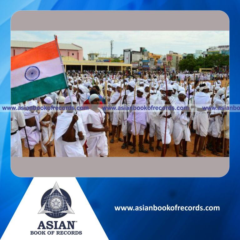 Highest Number of People Dressed as Mohandas Karamchand Gandhi Simultaneously (Single Venue)