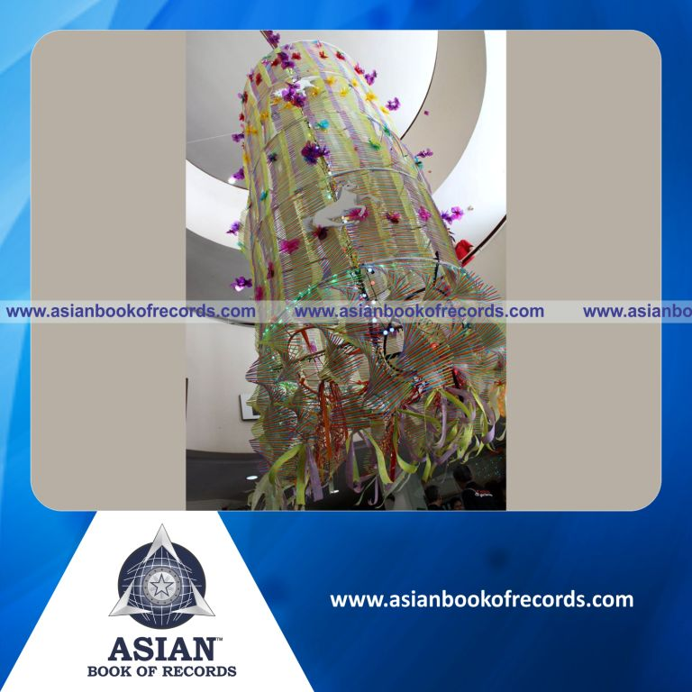 Largest Lantern made with Drinking Straws