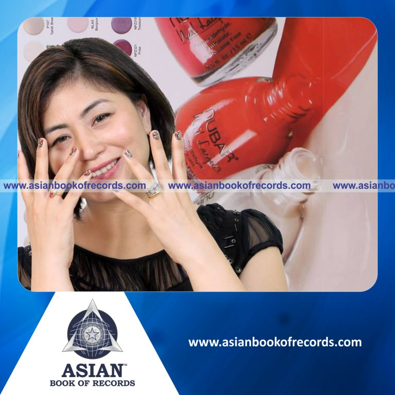 Highest Number of Nail Art Designs by an Individual (Female)