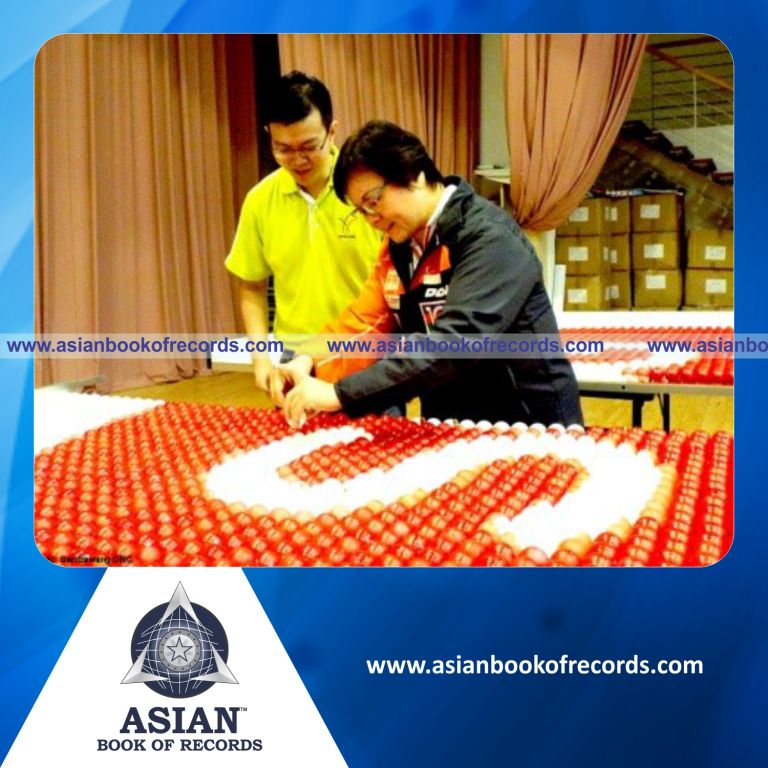 Largest Mosaic made of Ping Pong Balls
