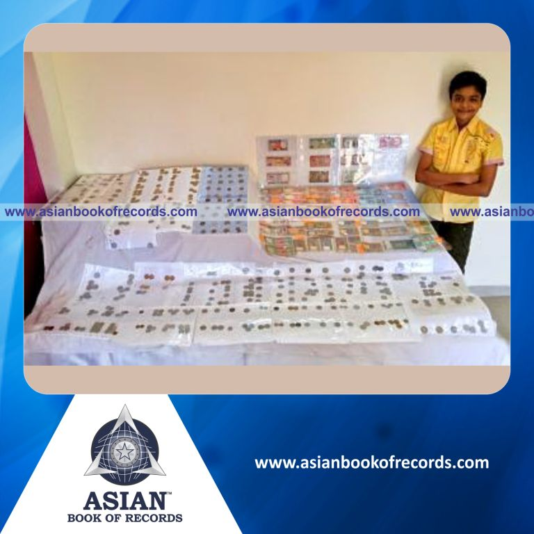 Largest Collection of Commemorative Coins by a Minor (Male)