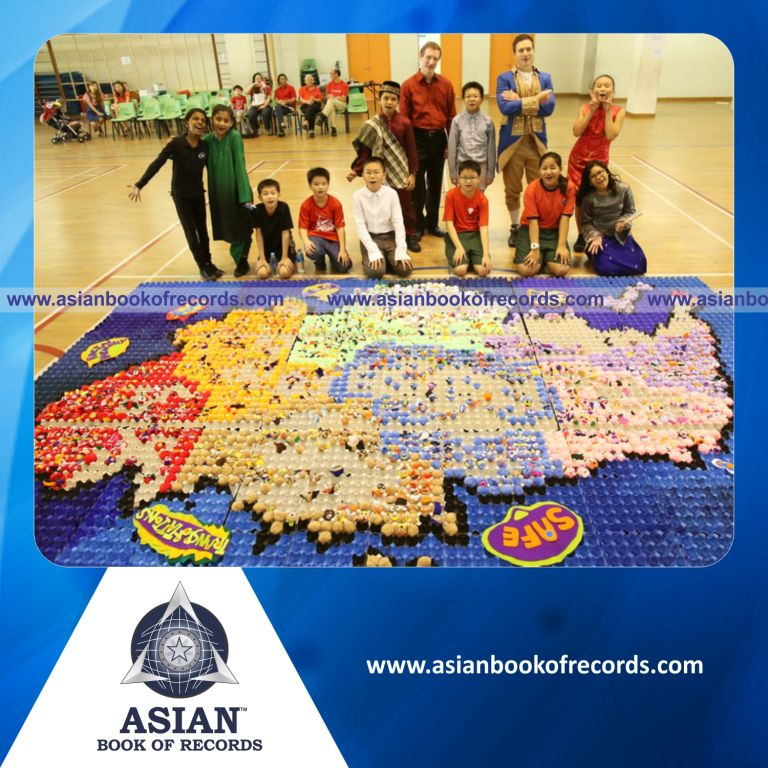 Largest Map made with Egg Cartons