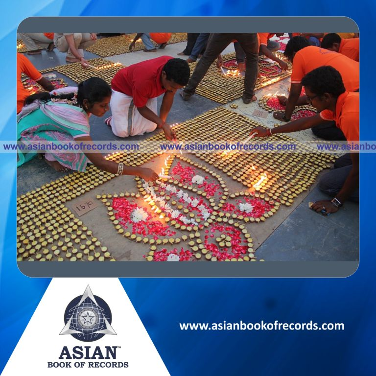 Highest Number of Lighted Diyas Displayed (Single Venue)
