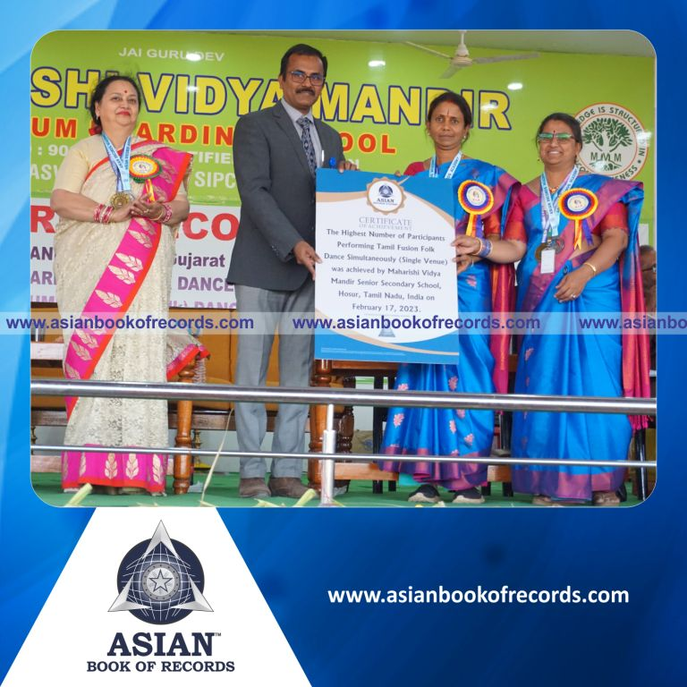Highest Number of Participants Performing Tamil Fusion Folk Dance Simultaneously (Single Venue)