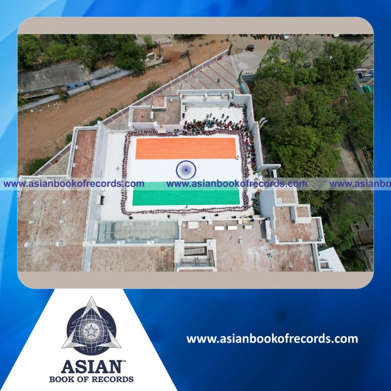 Largest National Flag made with Origami Hearts (Team)