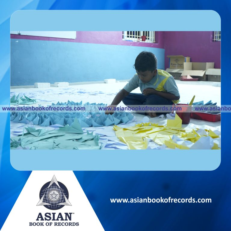 Largest Origami Mosaic by an Individual (Minor-Male)